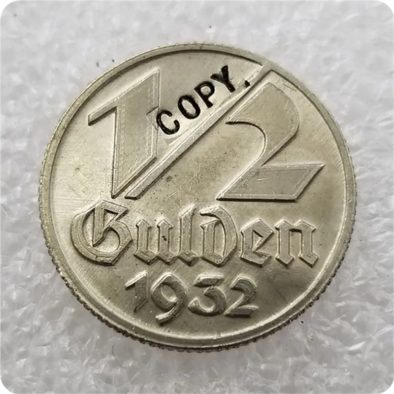 Польша Данциг 1932 никель 1/2 гульденовая Монета КОПИЯ юбилейных монет-копия монеты