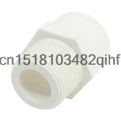 

3/4" PT Male Threaded 25mm Slip PVC Pipe Straight Connecter Coupler White