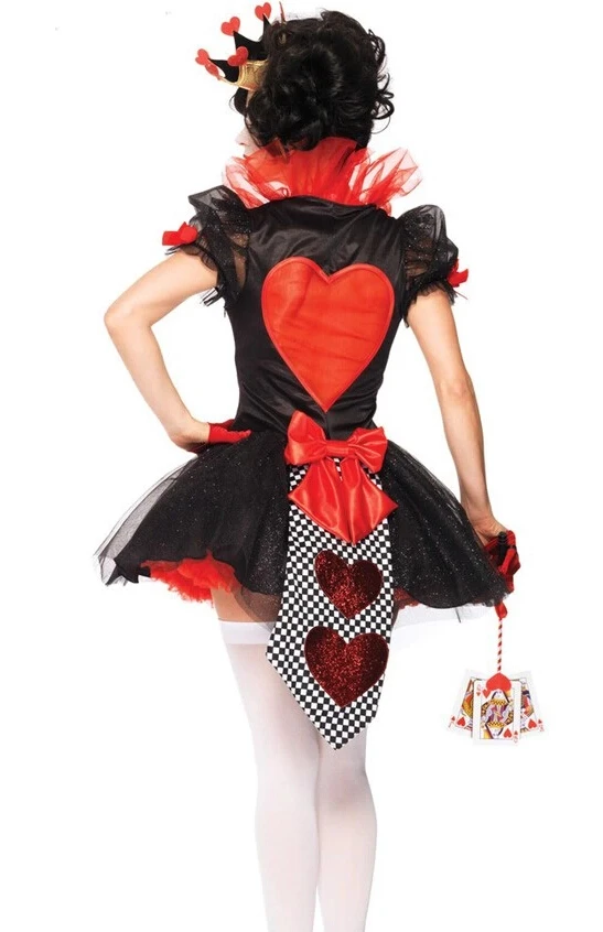 Новое поступление, костюм на Хэллоуин, сексуальный костюм королевы, размер XL, костюм для женщин, нарядное платье с сердечком, сексуальный костюм