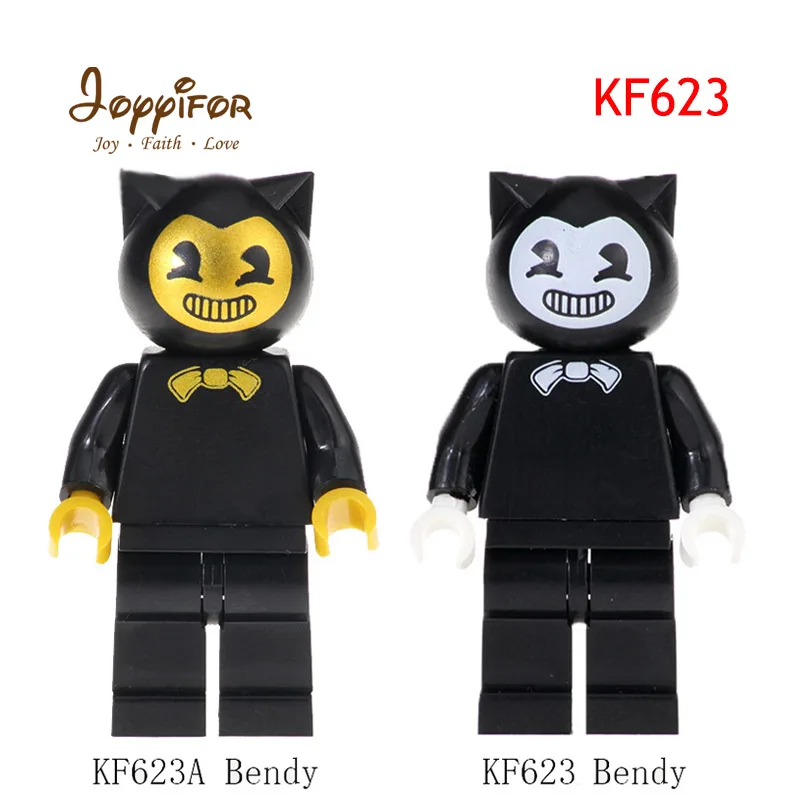 

Bendy Collection Bendy and the Ink Machine Marshmallow Man Action Figures Building Blocks for Children Kids Toys Gifts