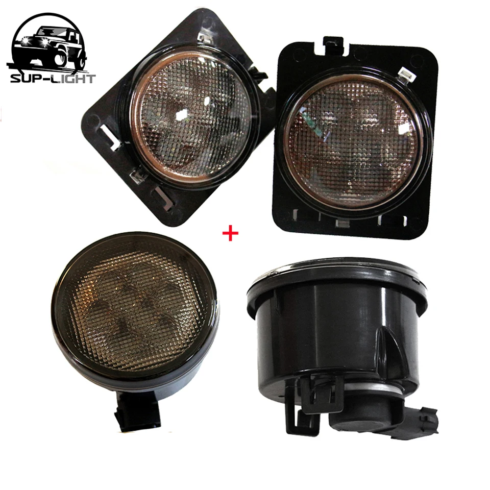 2x 3w car Side Marker LED Light + 2x Front Turn Signal Lenses led light