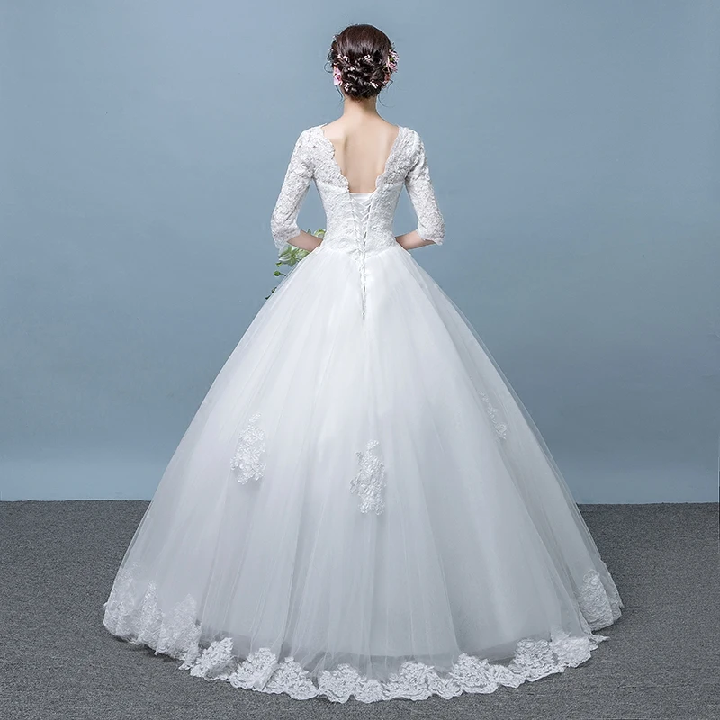 AIJINGYU, элегантное,, новинка,, дешевое бальное платье на шнуровке сзади, вечерние свадебные платья, свадебное платье WK381