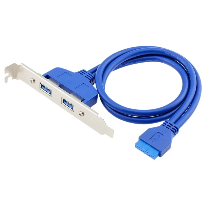 

With Baffle 20Pin To Usb3.0 Two Port Expansion Baffle Line Mainboard 20P To Dual Usb3.0 Baffle Line