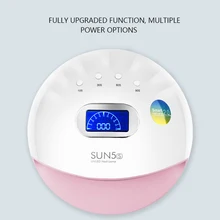 Новинка 72 Вт лампа для полирования ногтей с датчиком лампа для маникюра Функция синхронизации ЖК-дисплей