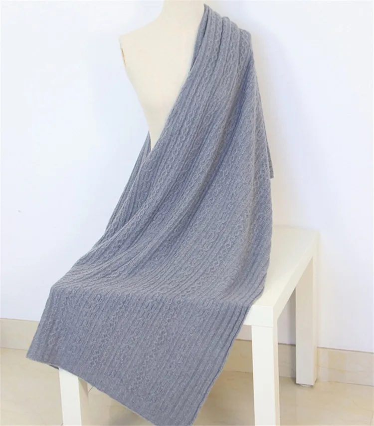 Супер тонкая кашемировая нить вязаный женский модный толстый тяжелый шарфы шаль Пашмина 80x210 см серый 3 цвета