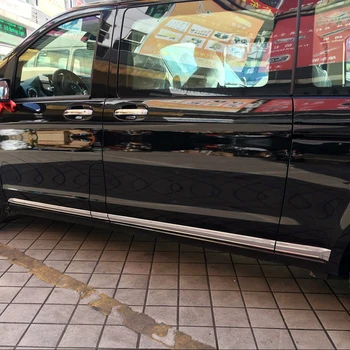 

Long axis Car Side Body Molding Decoration Trim For Mercedes-Benz Vito 2014 2015 2016 2017 2018 3 Doors/4 Doors Car styling