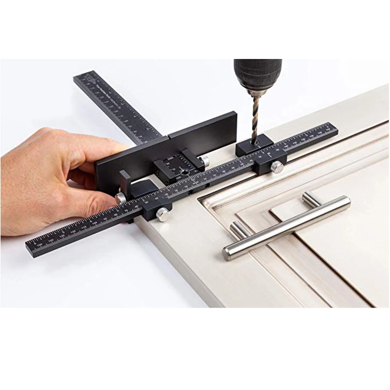 

1PC Drill Punch Locator Adjustable Furniture Drilling Dowelling Hole Saw Locator Woodworking Joinery Hand Tool