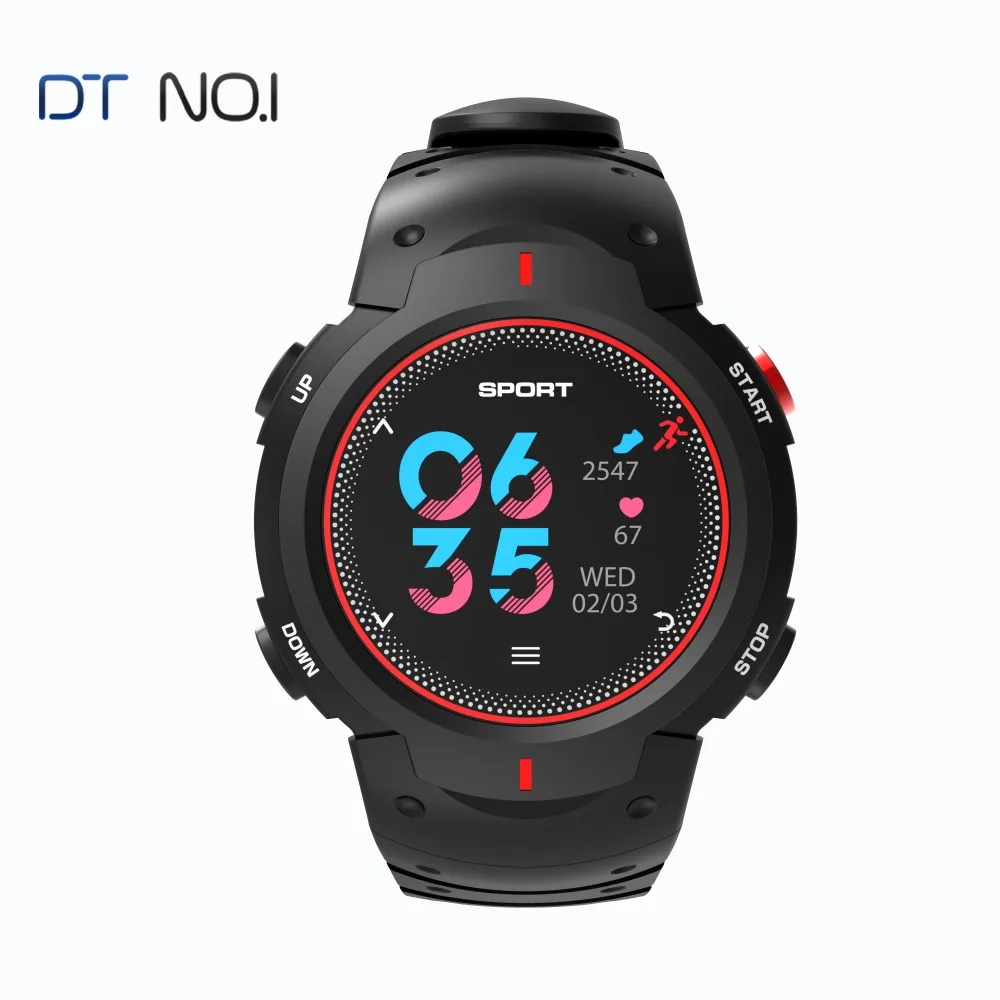 DTNO.1 F13 Смарт-часы ip68 водонепроницаемая для спорта, бега часы разные виды спорта Цвет ЖК-дисплей Smart уведомления спортивный фитнес-трекер для IOS Android