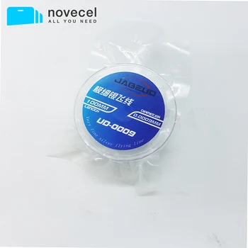 

Novecel 10Pcs 0.0009mm Tin Silver Alloy Fly Line For iPhone Fingerprint Repair Mending Flight Line flyline tool