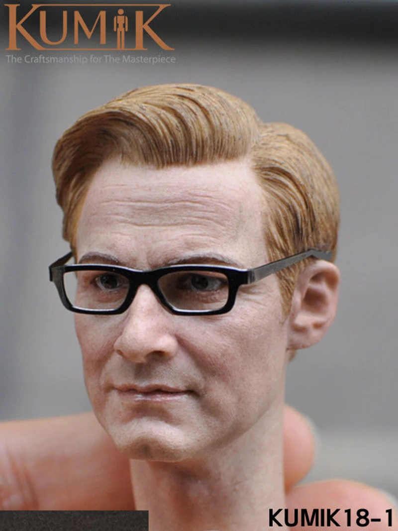 

1/6 Scale KM18-1 Man Head Model Colin Firth Head Sculpt 1/6 Scale Harry Hart Head