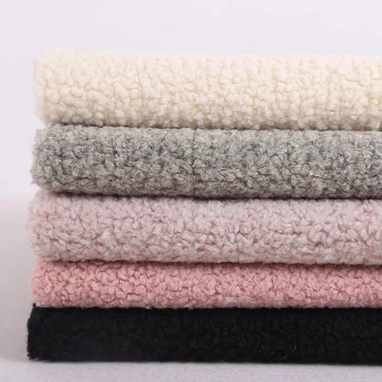 Замша ткань скрепленный композитный мех ягненка искусственный fabrics 850grams на