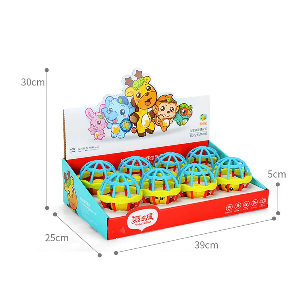 Детская погремушка игрушка забавный мяч кольцо развитие ребенка интеллект обучение хватать способность детские игрушки-погремушки 0-12 месяцев
