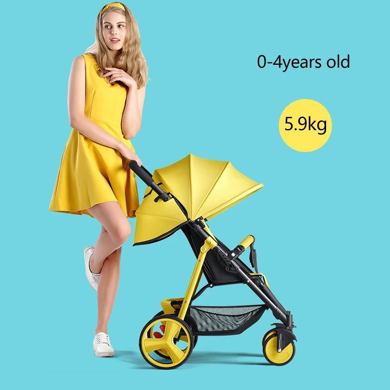 

5.9kg Lightweight Baby Stroller Can Sit Reclining Simple Mini Folding Children Summer Portable Baby Carriage Travel Pram 0-4Y