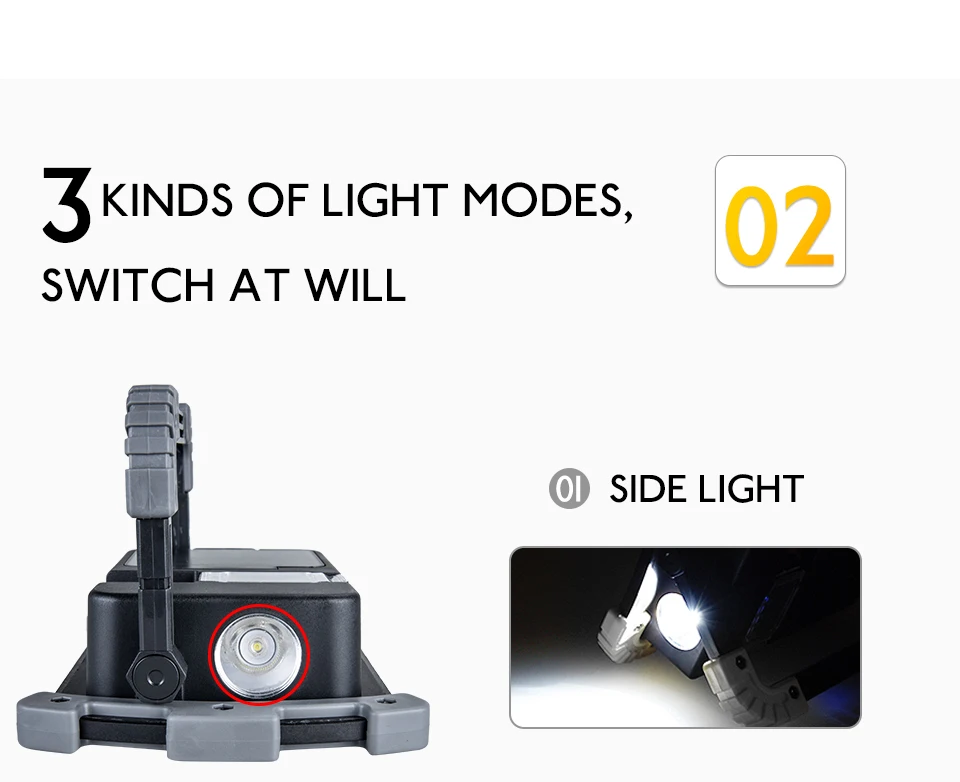 Rechargeable Led Worklight Portable COB Led Work Light  (5)