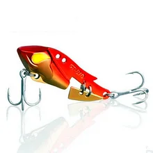 Дизайн брендовая металлическая морская приманка Пресноводная ложка приманка для рыбалки VIB Leurre вибрационные японские крючки собственника 10 г 41 мм 3 цвета