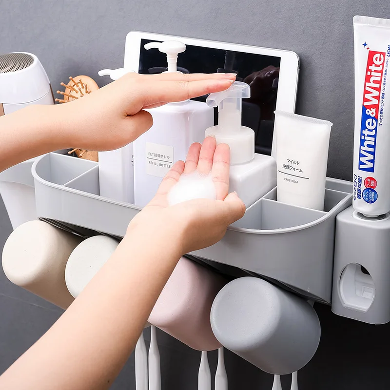 Аксессуары зубная щетка для ванной комнаты держатель экологически чистые продукты набор зубная паста диспенсер banyo aksesuarlari badkamer набор banheiro