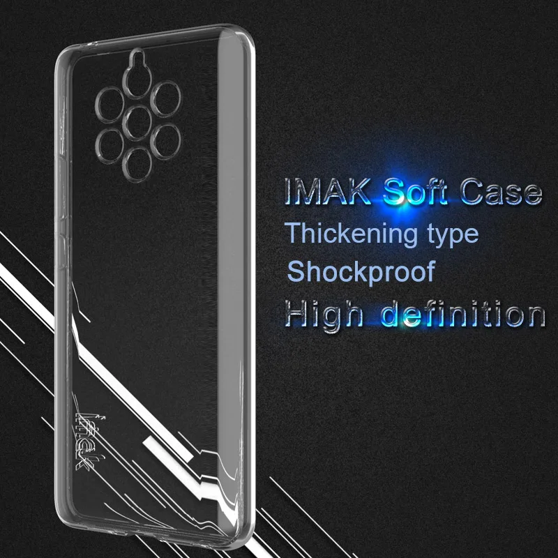 Для Nokia 9 PureView чехол iMAK UX5 супер-тонкий Stealth мягкий прозрачный TPU для телефона