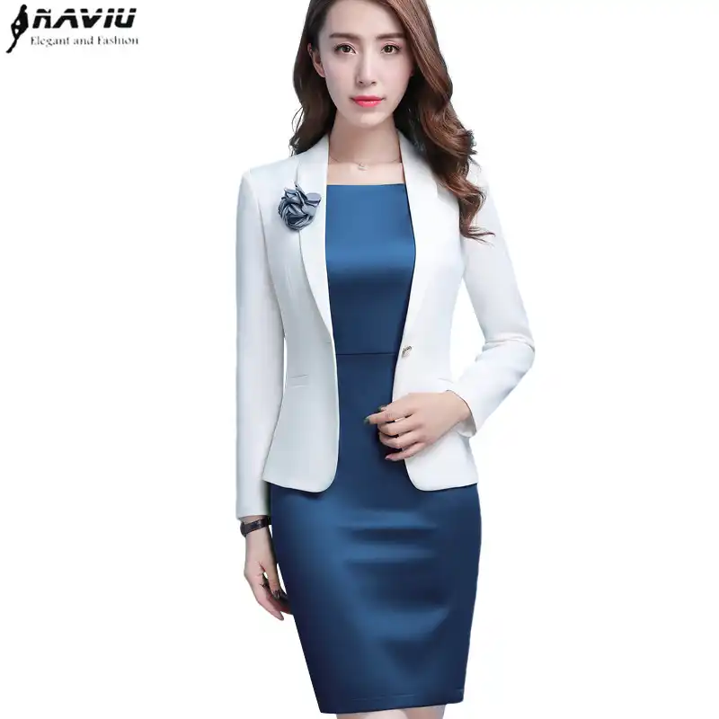 Professional Women White Blazer 2018 New Spring Fashion Clothes