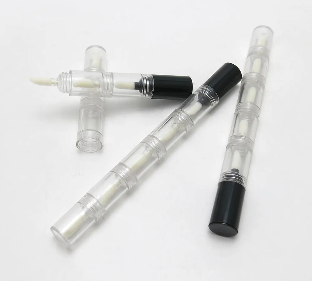 

10pcs x11g x1ml x5 Spray Bottle Empty Container Lip Gloss Cosmetic Clear Tube Lip Balm Sunscreen Mini Refillable Cosmetic Tools