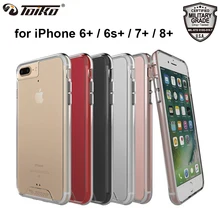 Прозрачные чехлы toyko Chiron для iPhone 6, 6s, 7, 8 Plus, ударопрочный гибридный ПК, TPU бампер, прозрачный защитный чехол на заднюю панель мобильного телефона