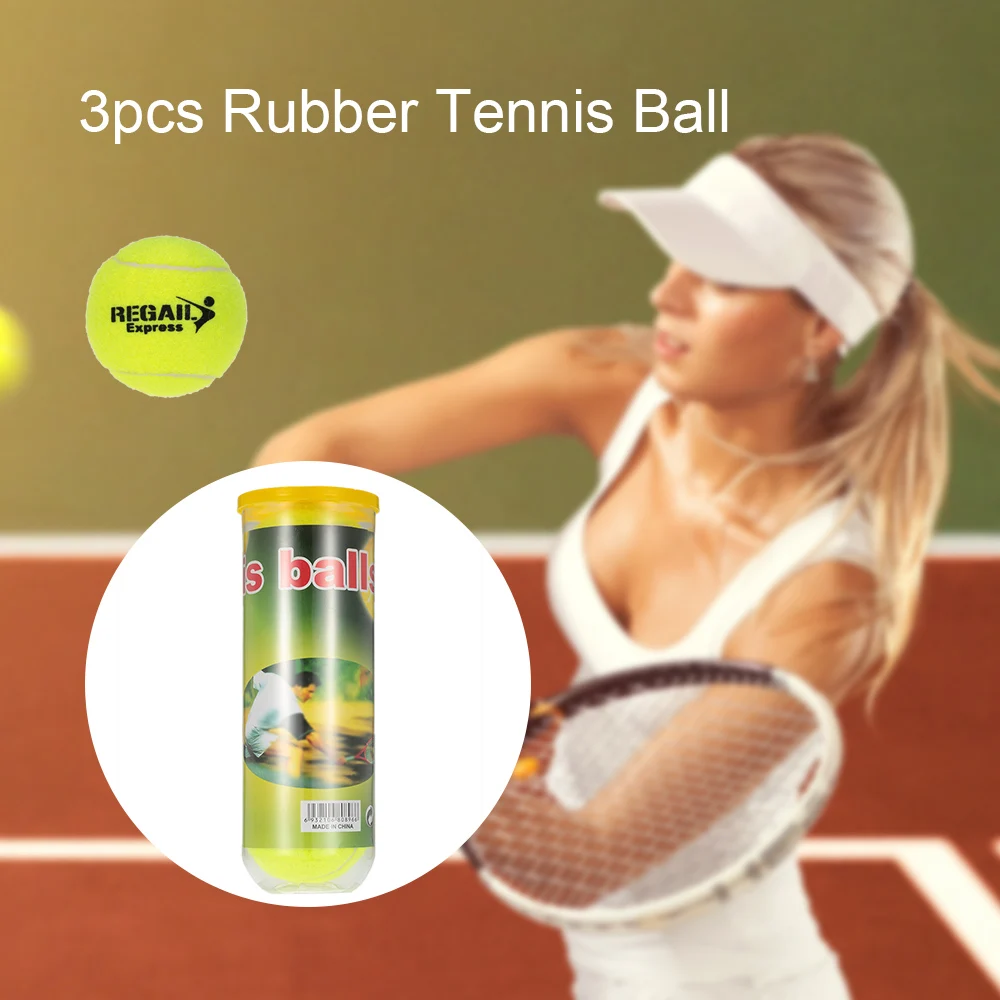 3PCS/Can Outdoor Sports Tennis Training Balls Tennis Training Ball Practice High Resilience Training Durable Tennis Balls