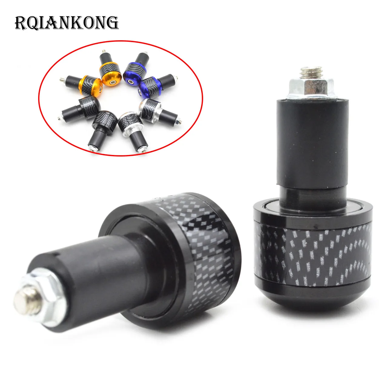 

22mm Universal CNC Aluminum motorcycle handle bar grips ends 4 color handlebar Ends tips For Honda HORNET 250 600 900