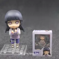 Аниме Наруто Nendoroid Hyuga Hinata Q-версия 879 # konohagakurenosto ПВХ фигурка Коллекционная модель игрушечная коробка подарки Q703