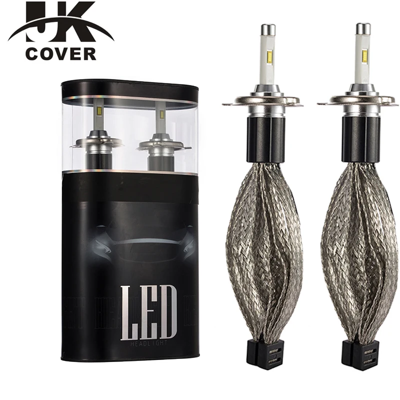 

JKCOVER car headlight LED H7 80W 9600LM cold white 6000K H11 H1 H13 H3 9004 9006 9005 9012 h4 LED lamp for auto fog light