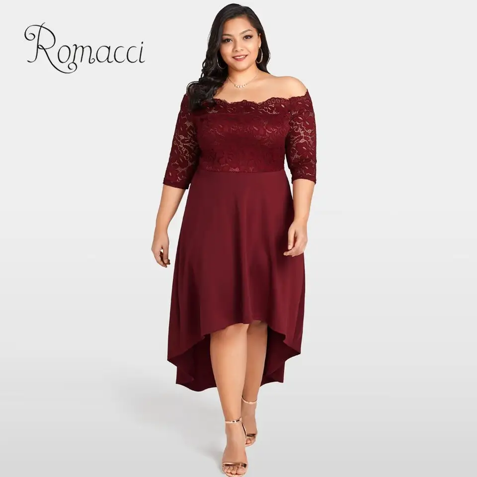 maroon dress for chubby
