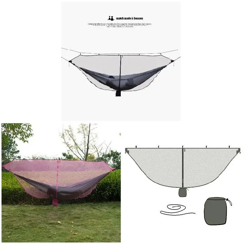 Новый портативный двойной человек гамак москитная сетка для кемпинга сада охоты
