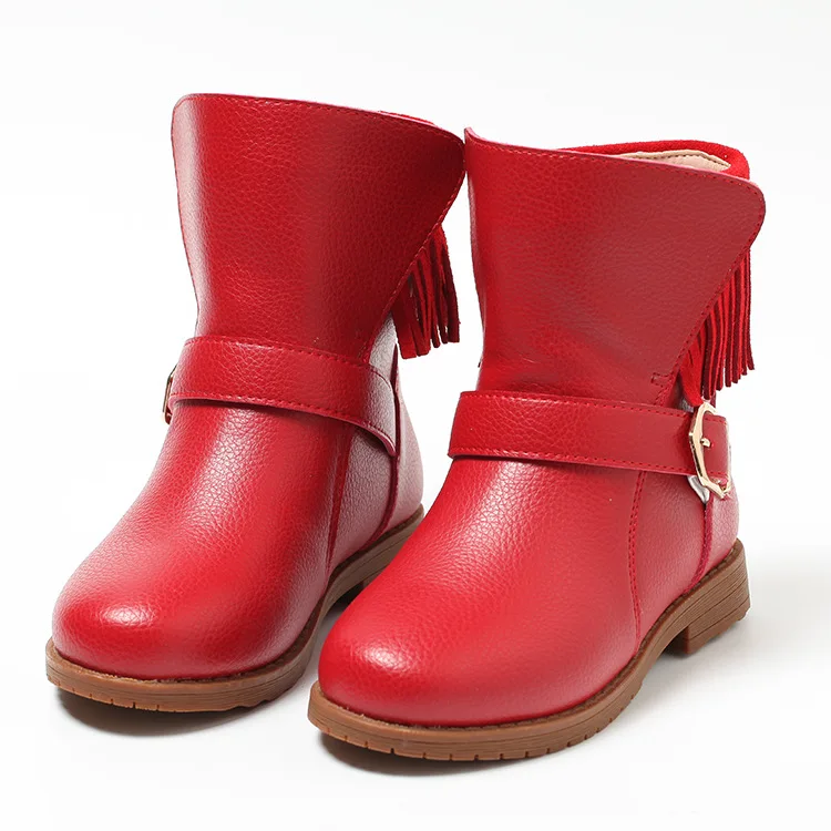 

2017 Winter New handmade comfortable girls boots genunie leather martin boys boots fashion kids boots high-quality children sho