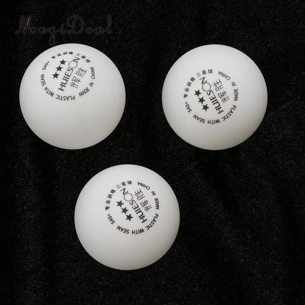 MagiDeal 3 Pieces 3-Star PREMIUM 40+mm Table Tennis Balls Plastic Ball Official Ball