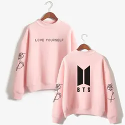 Bts Love Yourself K поп розовый Hodies женские толстовки Верхняя одежда Bts Bangtan мальчики пушистый Hodie милый Sudadera Mujer Женская одежда