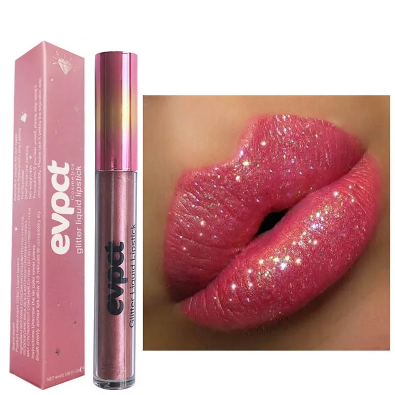 

1/2pcs 15 Colors Glitter Lipgloss Makeup Waterproof Lasting Shining Diamond Lipgloss Liquid Cosmetics Professional Levre Rouge