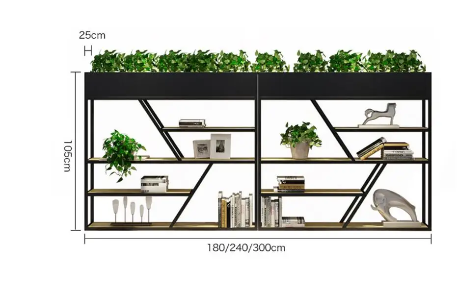 Tieyi разделительная полка Цветочная полка простая твердая деревянная гостиная столовая офисная промышленная ветровая декоративная экранная полка