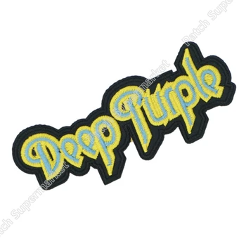 

DEEP PURPLE Logo Music Band Metal Rock Punk retro sew applique iron on patch Biker Vest Patch Wholesale Free Shipping