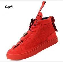 Hot Sale Patrick Mohr Men Flat Triangle Shoes Men Genuine Leather Nubuck Trend Red Black Nubuck Casual shoes Free Shipping