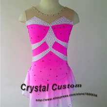 Лидер продаж, платье для фигурного катания для девочек, изящное Новое Брендовое платье конькобежное, DR3310