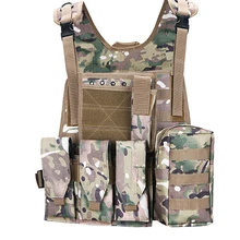 Жилет охотничий камуфляж тактический военный для боевой тренировки CS поле защитный жилет Открытый Airsoft безопасности Оборудование для джунглей