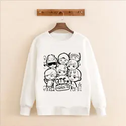 Новый kpop BTS Bangtan мальчиков же вокруг Корейская версия Толстовка Sweatershirt шею Для мужчин и Для женщин с капюшоном