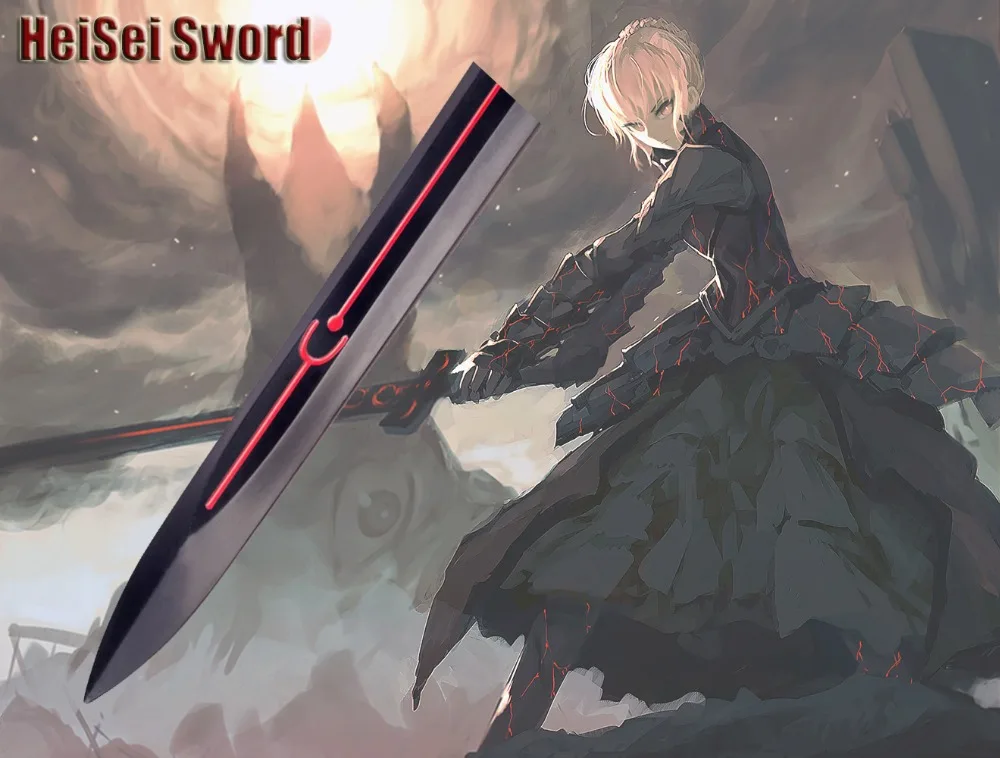 Fate Stay Night Grand Order Saber Alter японская игра Аниме Косплей Стальной меч Excalibur в камне|Мечи|