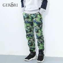 Gersri Новое поступление камуфляжные Свободные Мужские штаны jogs удобные спортивные повседневные мужские брюки длинные высококачественные брюки