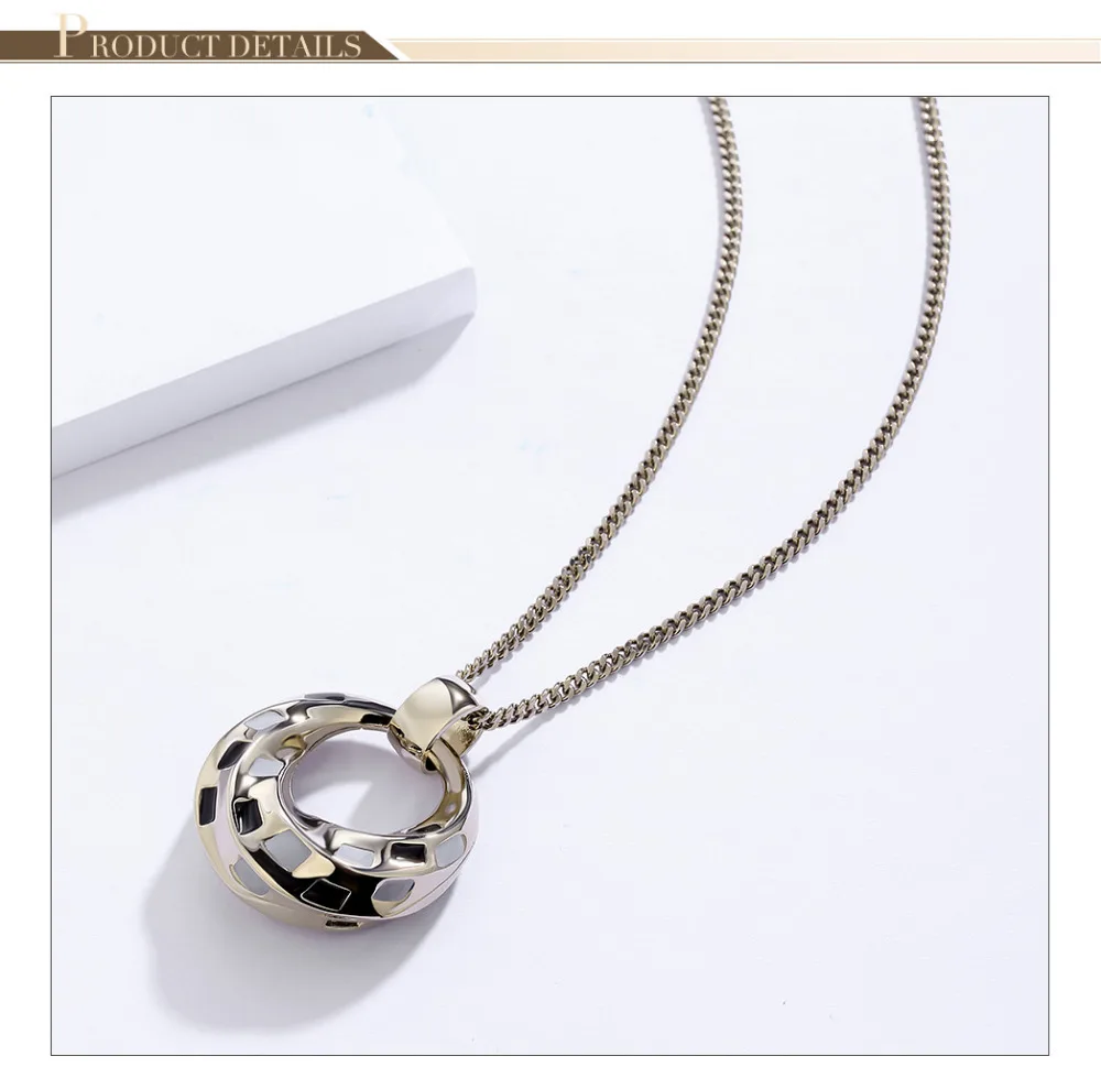 Viennios Pendant Necklace For Women Gold Long Chain Drop Necklace