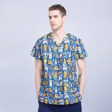 Летний для мужчин и женщин больничный медицинский скраб набор печатных стоматологическая клиника салон красоты Доктор Медсестры Операционная форма