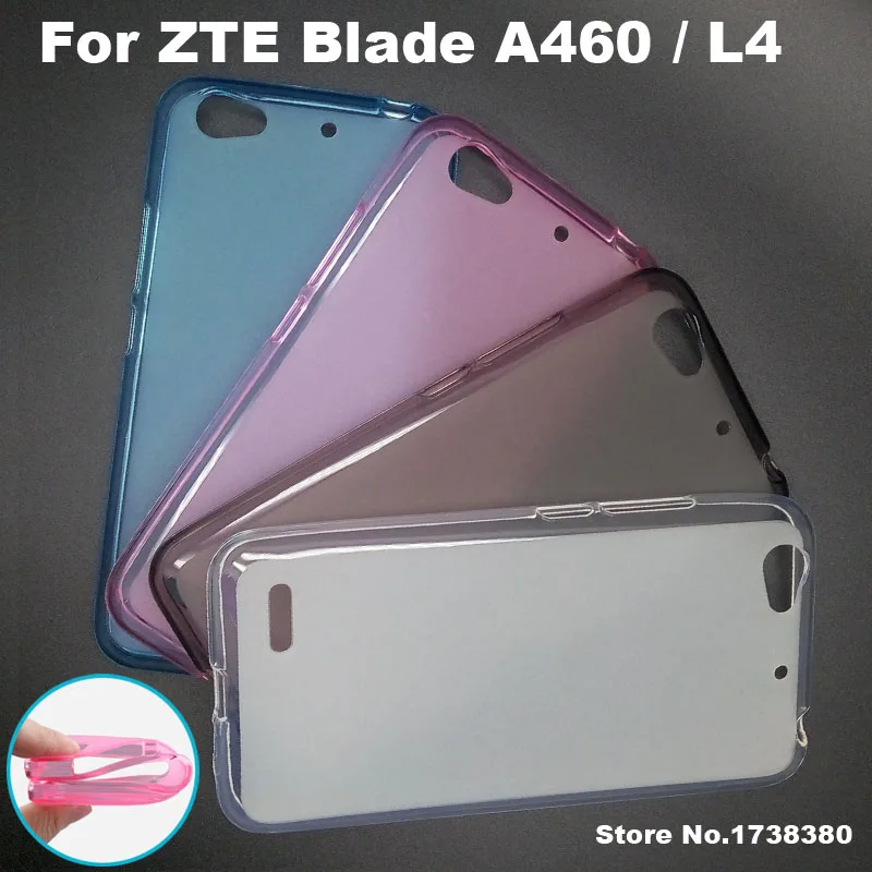 

Fundas For ZTE Blade A460 / L4 Case Cover 4 Colors Matte TPU Soft Back Cover Phone Case For ZTE Blade A460 / L4 Back Cover Case