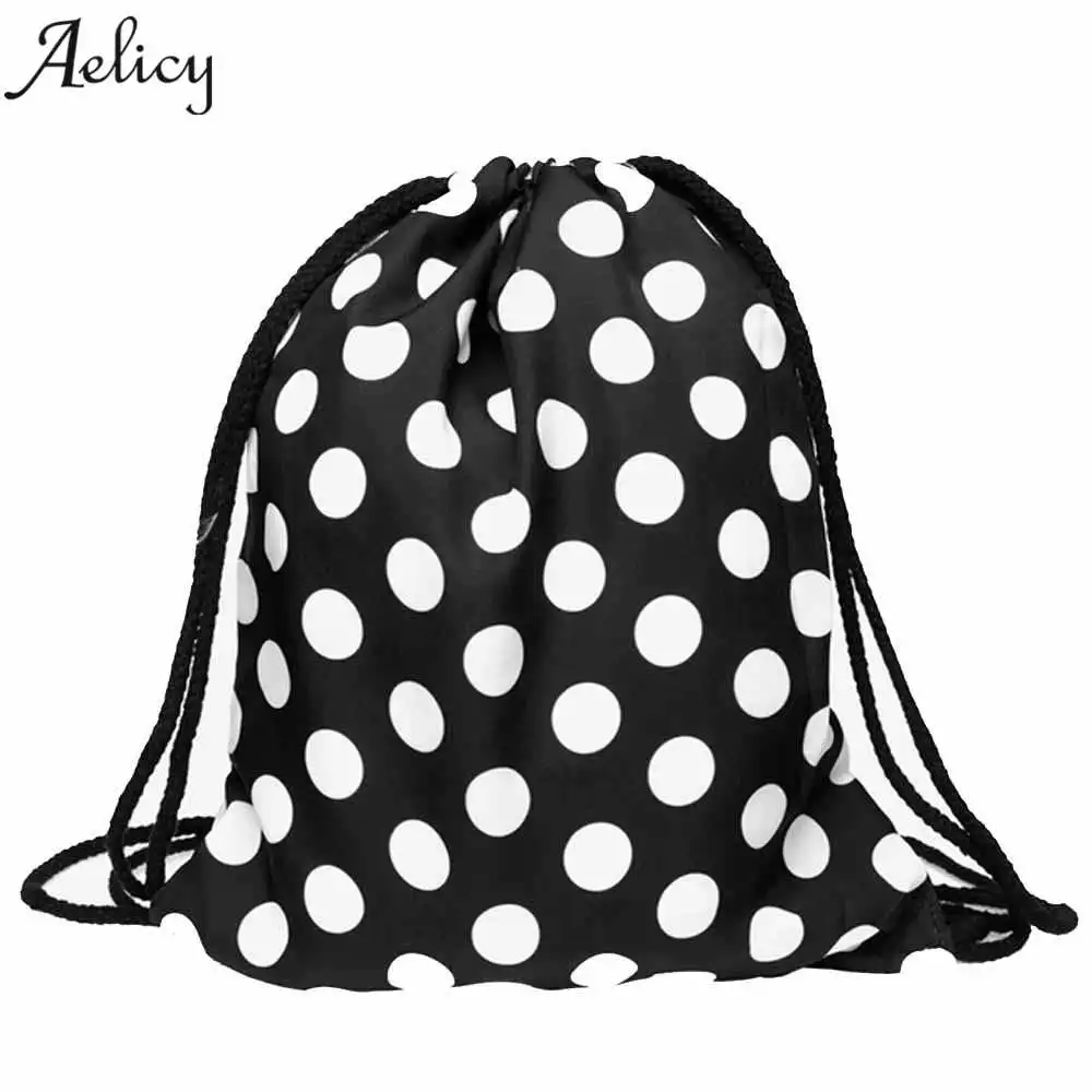 

Aelicy Drawstring Backpack Girls Book Bag Shoe Backpack Men High quality Printing Backpack Female Women Bag Mochila Feminina