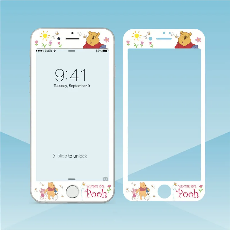 Милое Защитное стекло для iPhone 8 plus 7 мультяшное закаленное 6 s 3D защита экрана с