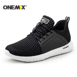 Onemix новые летние кроссовки унисекс с дышащей сеткой легкие кроссовки для прогулок на открытом воздухе для мужчин Треккинг обувь