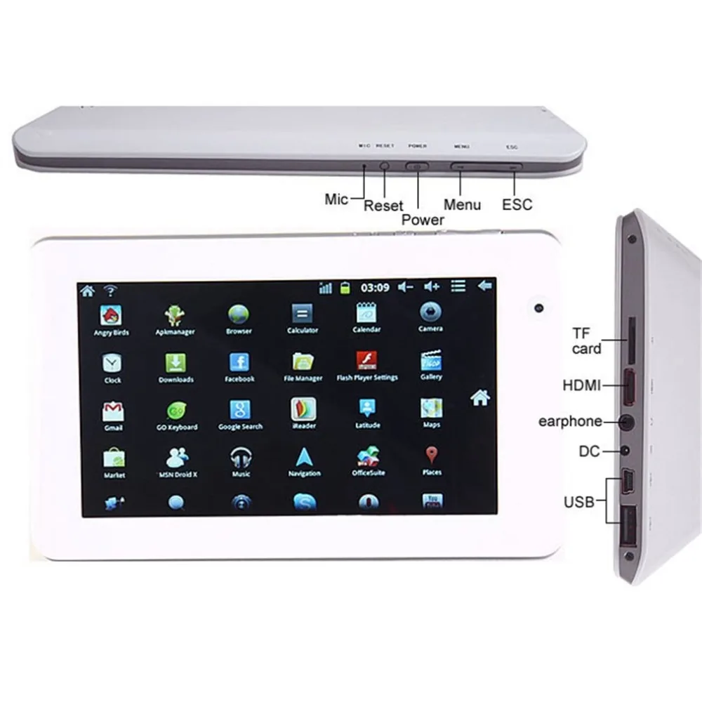 

7" inch Android 4.4 Quad Core Tablet PC MID 8GB Dual Camera Wifi Bluetooth