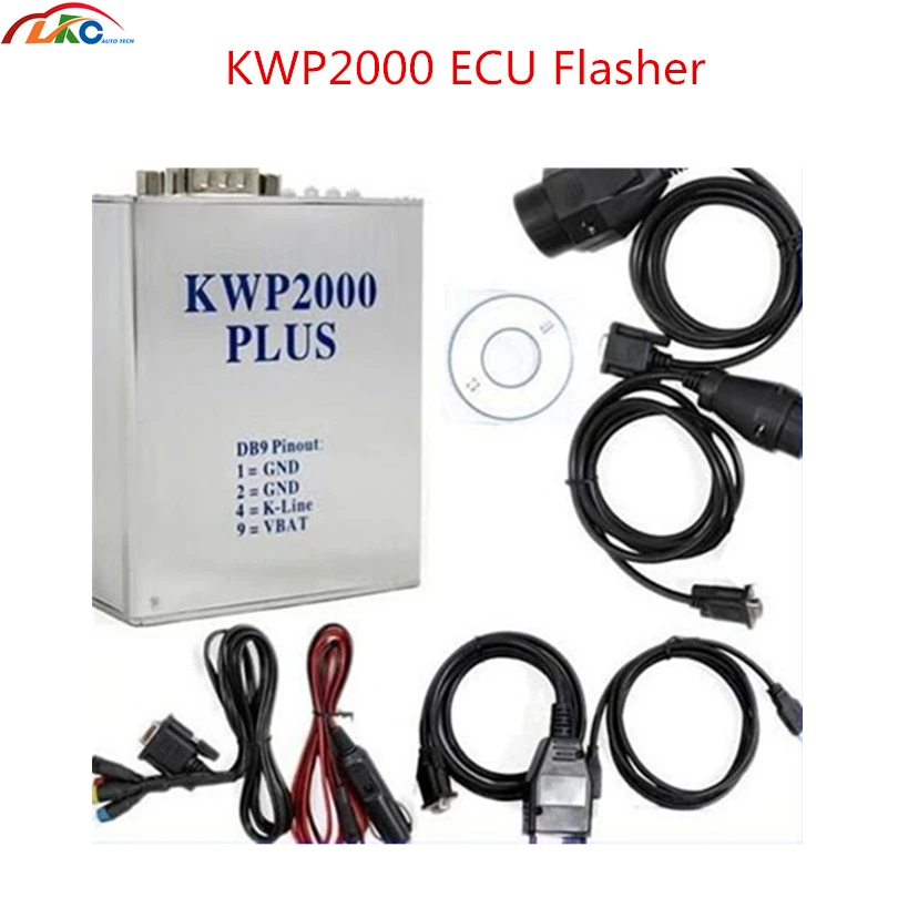 Новое поступление KWP2000 плюс ЭБУ перекарта Flasher KWP 2000 OBD OBD2 ЭБУ программный чип инструмент настройки